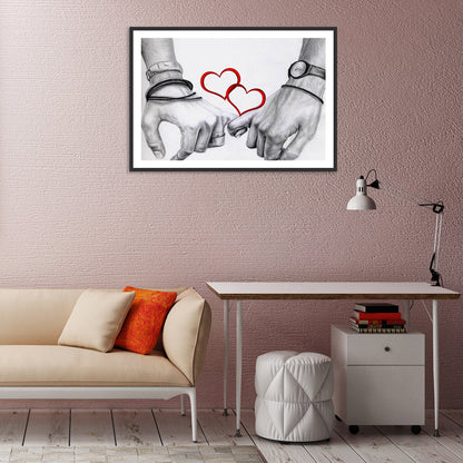 Love Heart - Full Round Drill Diamond Painting 40*30CM