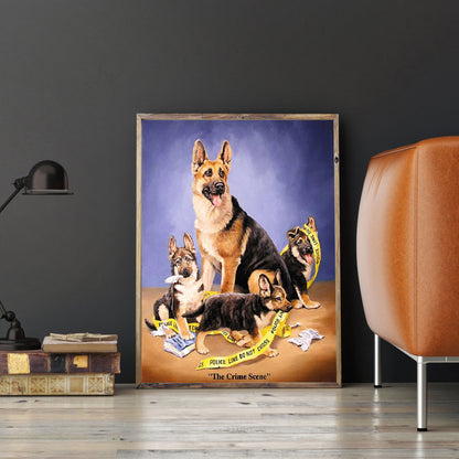 Dog - Full Round Drill Diamond Painting 30*40CM