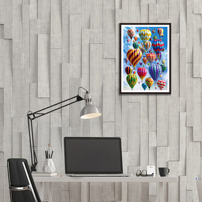 Hot Balloon - Full Round Drill Diamond Painting 30*40CM