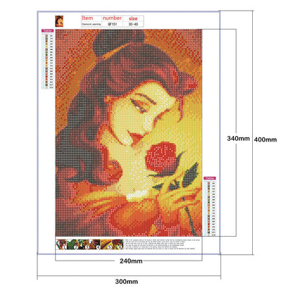 Belle - Full Round Drill Diamond Painting 30*40CM