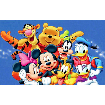 Cartoon Characters - Full Round Drill Diamond Painting 60*40CM
