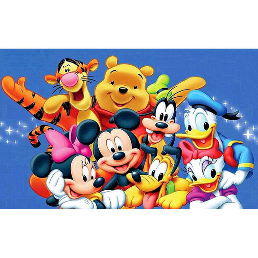 Cartoon Characters - Full Round Drill Diamond Painting 60*40CM