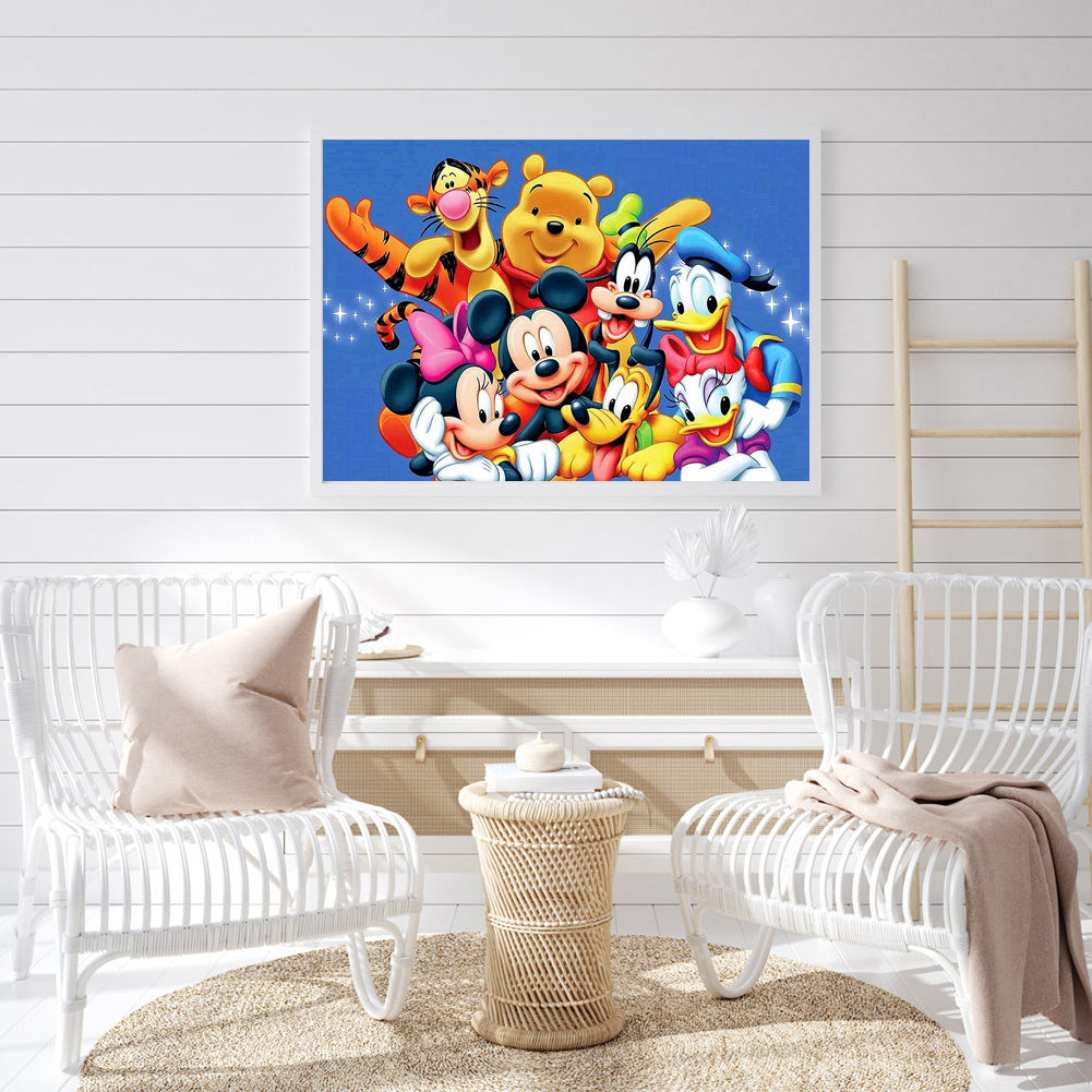 Cartoon Characters - Full Round Drill Diamond Painting 60*40CM