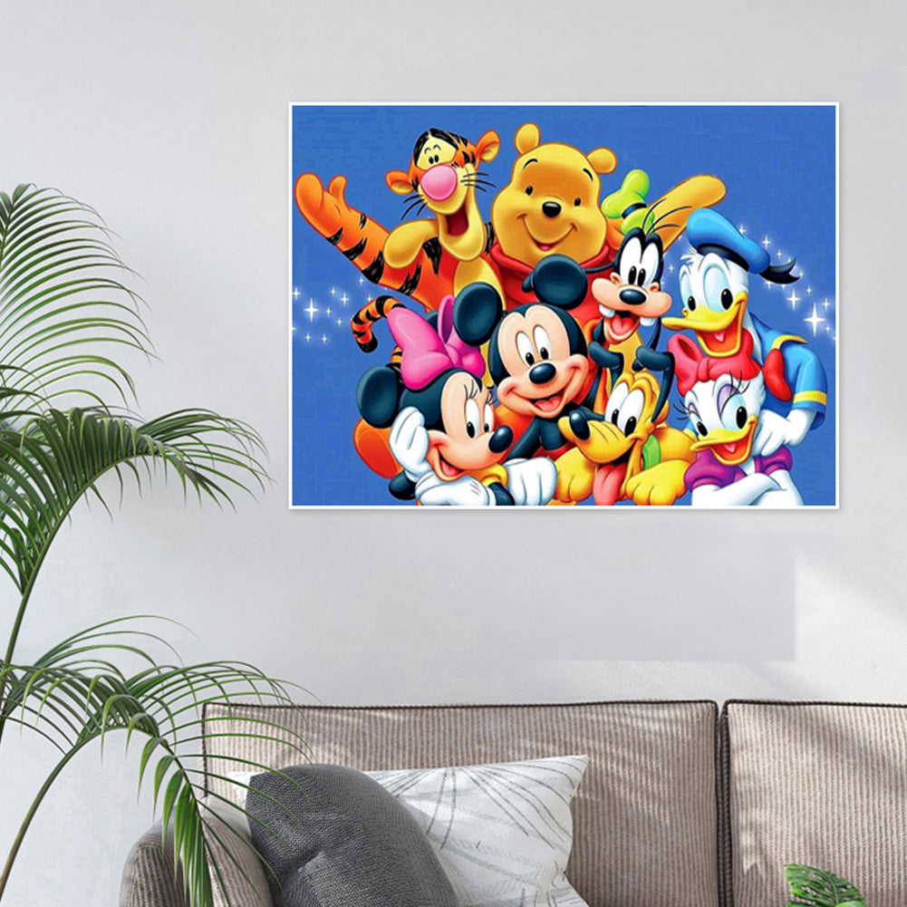 Cartoon Characters - Full Round Drill Diamond Painting 60*40CM
