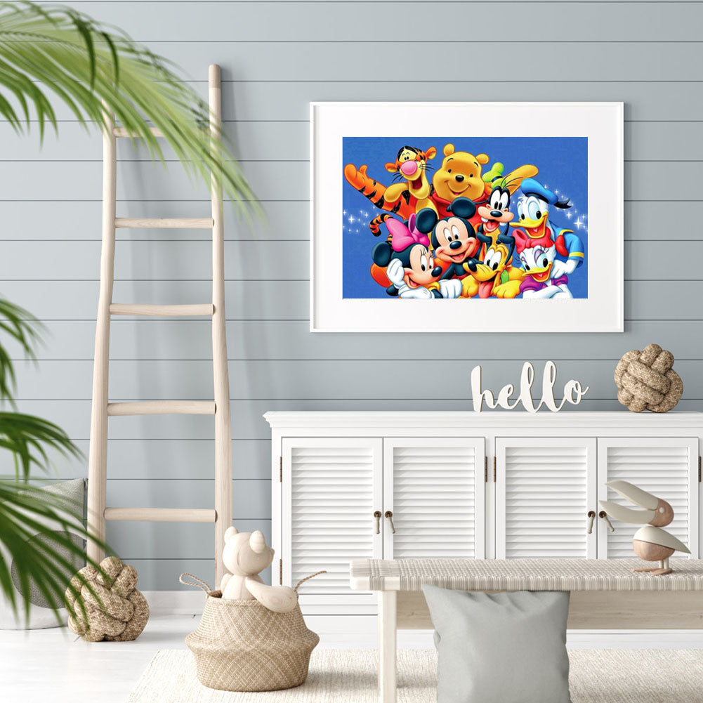Cartoon Characters - Full Round Drill Diamond Painting 60*40CM