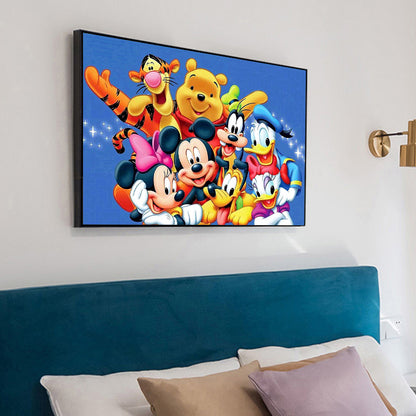 Cartoon Characters - Full Round Drill Diamond Painting 60*40CM
