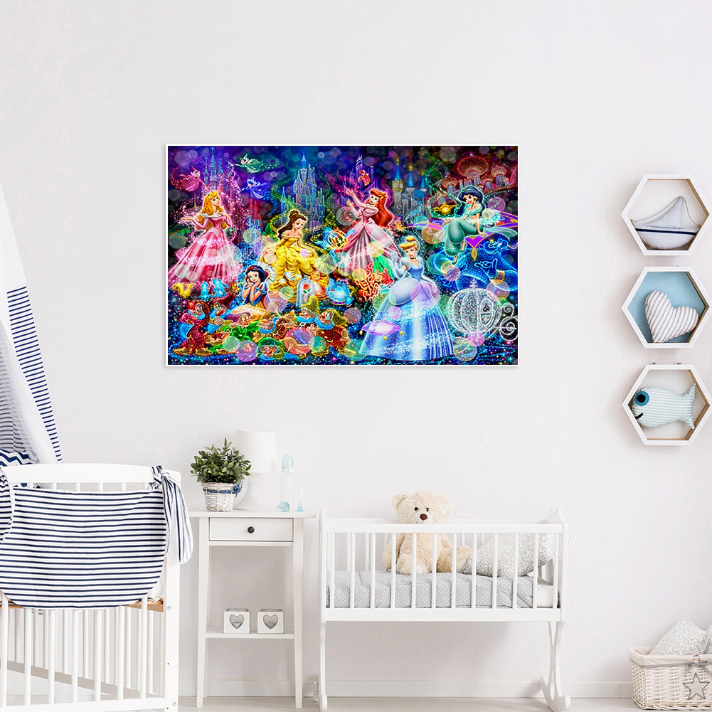 Cartoon Princess - Full Round Drill Diamond Painting 40*60CM