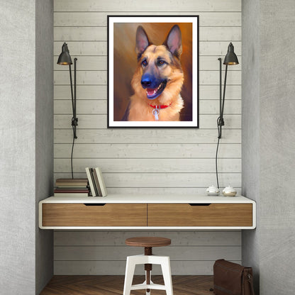 Loyal Dog - Full Round Drill Diamond Painting 30*40CM