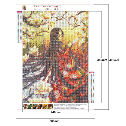 Women - Full Round Drill Diamond Painting 30*40CM