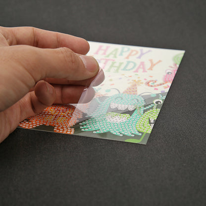 12x DIY Diamond Painting Greeting Cards Birthday Thanks Embroidery Postcard