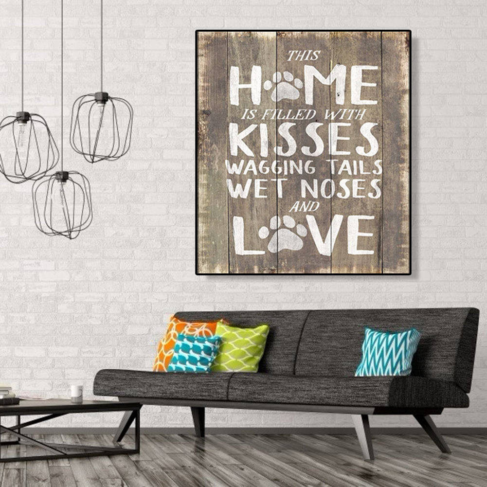 KISSES - Full Round Drill Diamond Painting 30*35CM