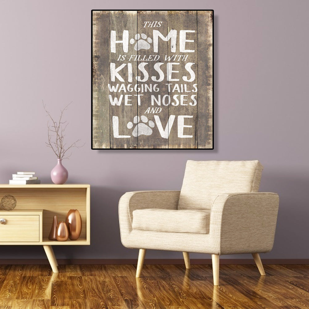 KISSES - Full Round Drill Diamond Painting 30*35CM