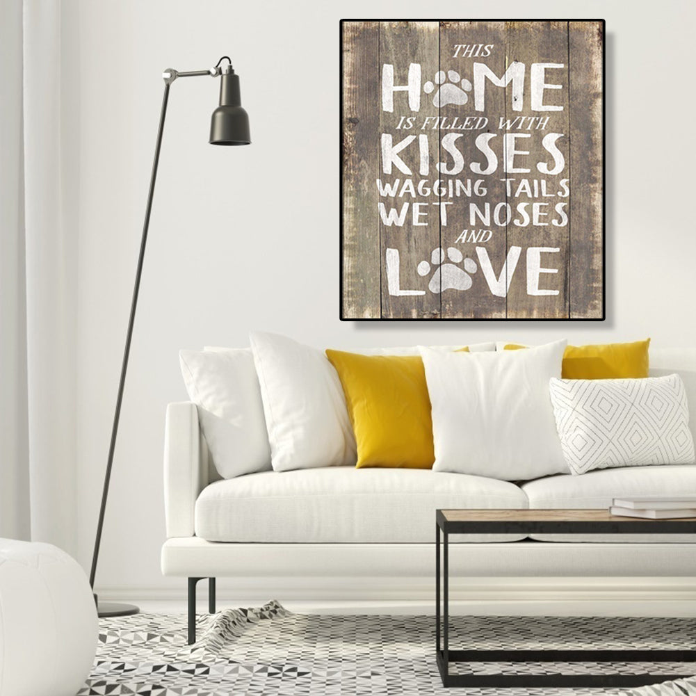 KISSES - Full Round Drill Diamond Painting 30*35CM