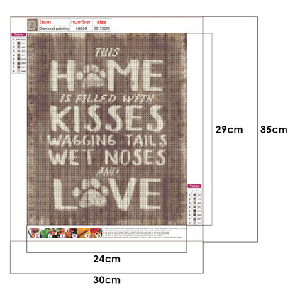 KISSES - Full Round Drill Diamond Painting 30*35CM