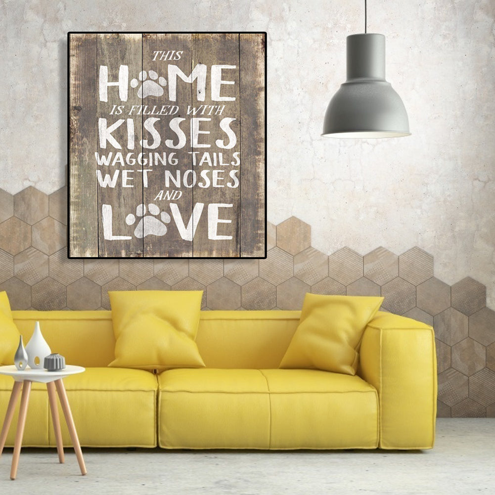 KISSES - Full Round Drill Diamond Painting 30*35CM