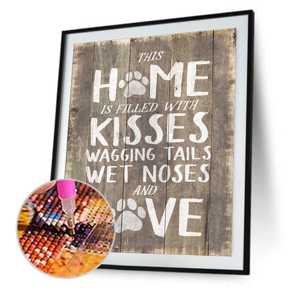 KISSES - Full Round Drill Diamond Painting 30*35CM