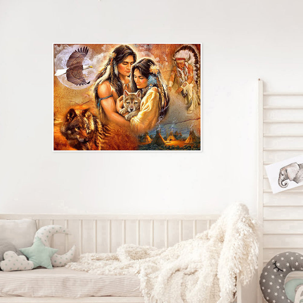 Era Lovers - Full Round Drill Diamond Painting 40*30CM