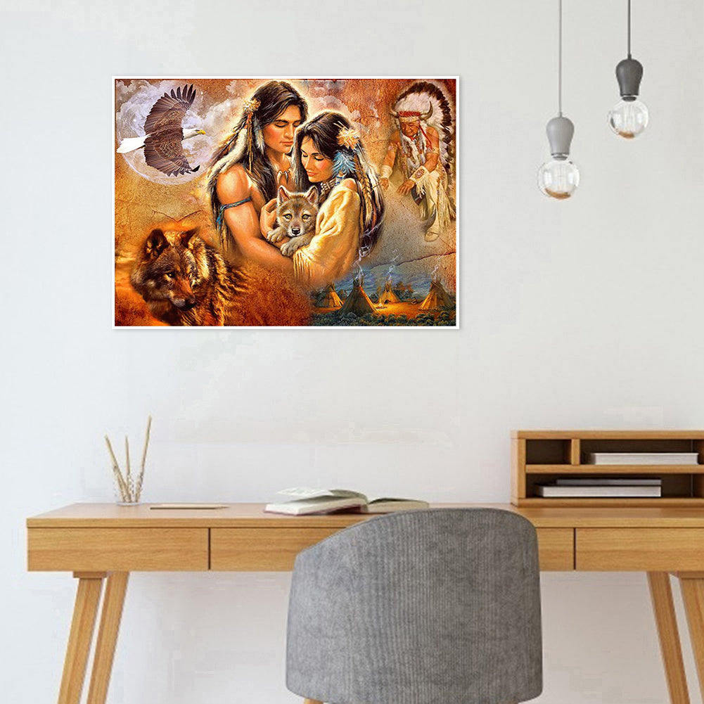 Era Lovers - Full Round Drill Diamond Painting 40*30CM