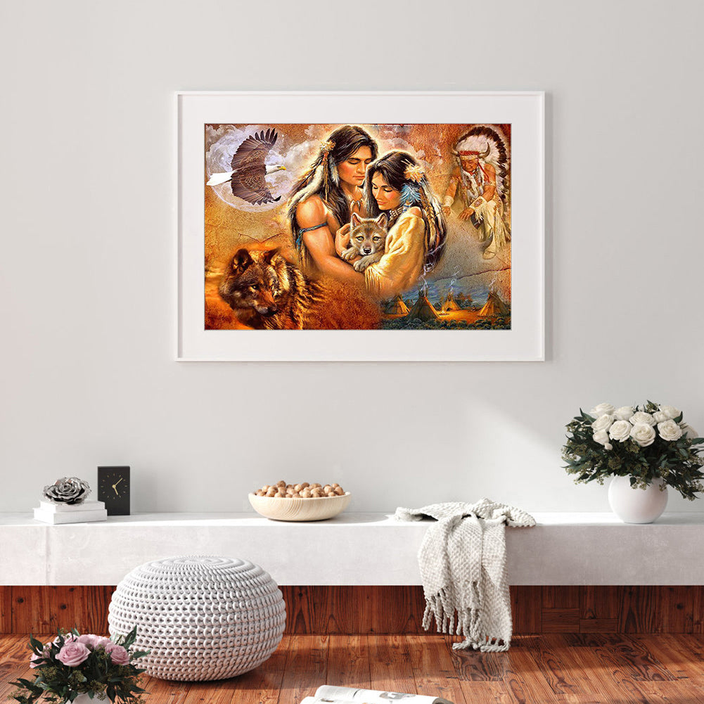 Era Lovers - Full Round Drill Diamond Painting 40*30CM