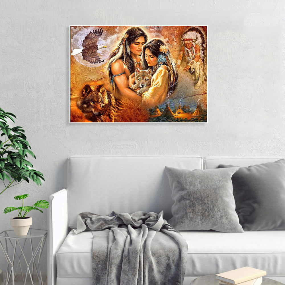 Era Lovers - Full Round Drill Diamond Painting 40*30CM