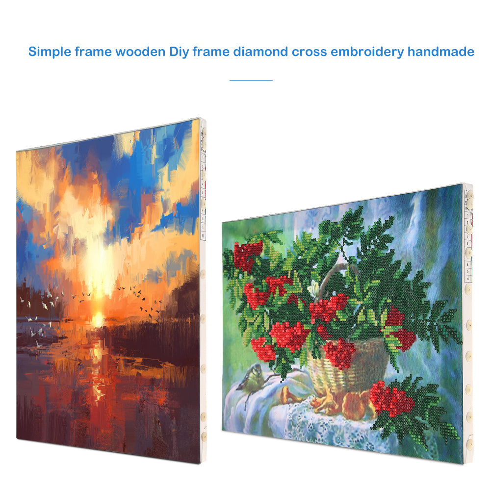 40 X 50cm Wooden DIY Diamond Painting Frame Embroidery Cross Stitch Case