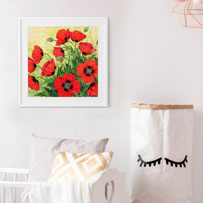 Flower Leaves - Special Shaped Drill Diamond Painting 30*30CM