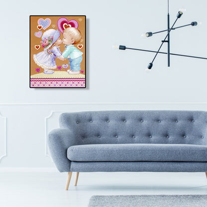 Baby Kids - Full Round Drill Diamond Painting 30*40CM