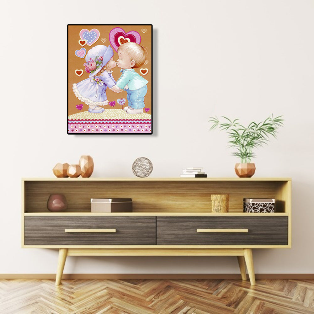 Baby Kids - Full Round Drill Diamond Painting 30*40CM