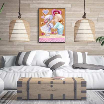Baby Kids - Full Round Drill Diamond Painting 30*40CM