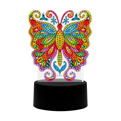 Butterfly DIY Diamond Painting LED Light Embroidery Night Lamp Home Decor