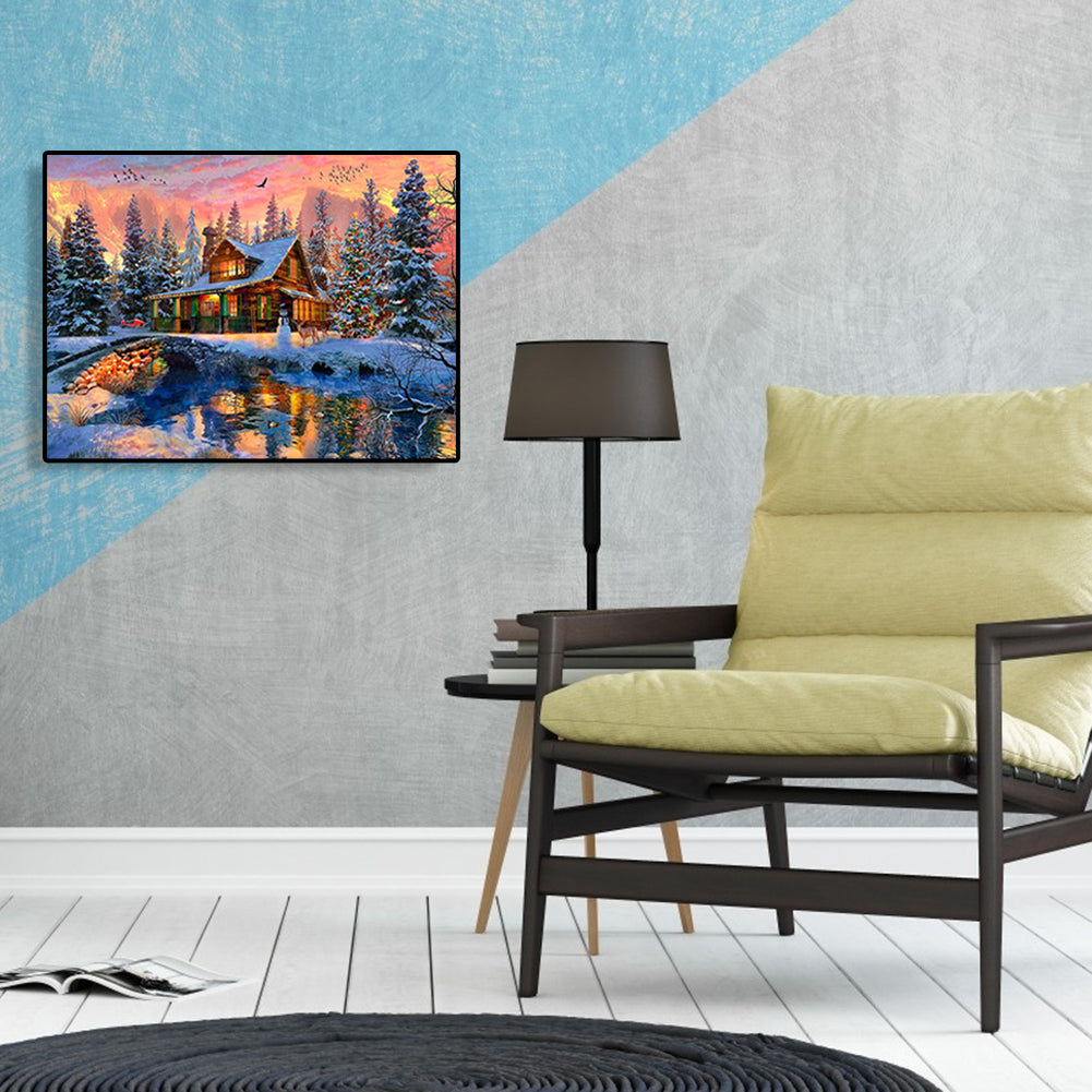 House - Full Round Drill Diamond Painting 40*30CM