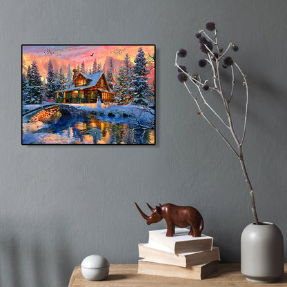 House - Full Round Drill Diamond Painting 40*30CM