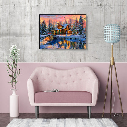 House - Full Round Drill Diamond Painting 40*30CM