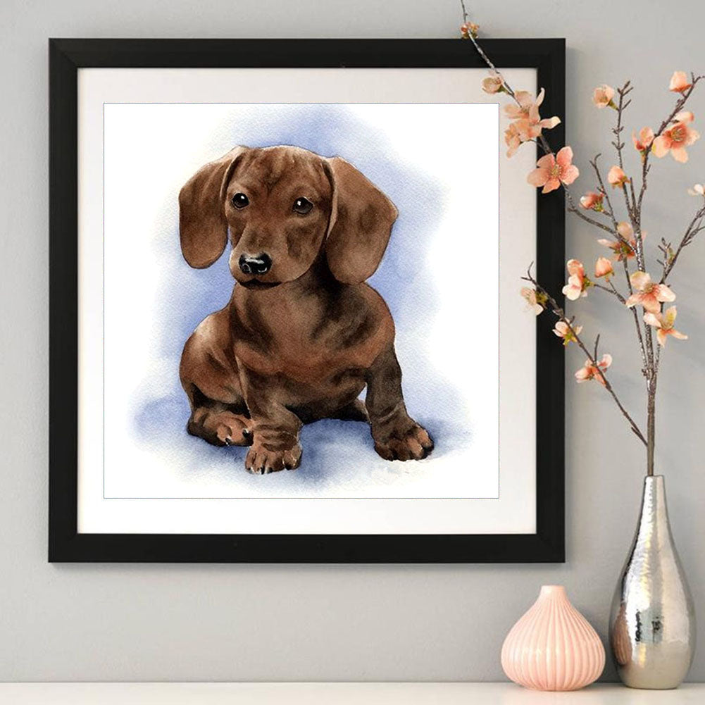 Logy Dog - Full Round Drill Diamond Painting 30*30CM