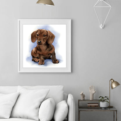 Logy Dog - Full Round Drill Diamond Painting 30*30CM