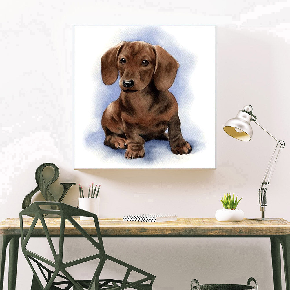 Logy Dog - Full Round Drill Diamond Painting 30*30CM