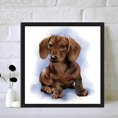 Logy Dog - Full Round Drill Diamond Painting 30*30CM