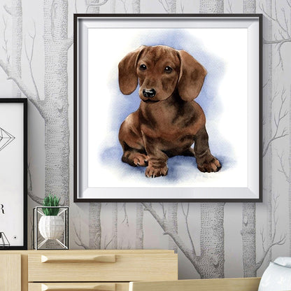 Logy Dog - Full Round Drill Diamond Painting 30*30CM