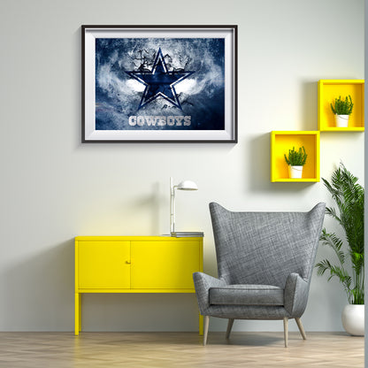 Cowboys Icon - Full Round Drill Diamond Painting 40*30CM