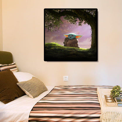 Cartoon Yoda - Full Round Drill Diamond Painting 30*30CM