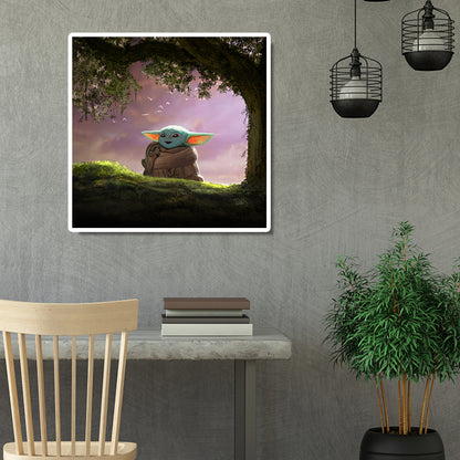 Cartoon Yoda - Full Round Drill Diamond Painting 30*30CM