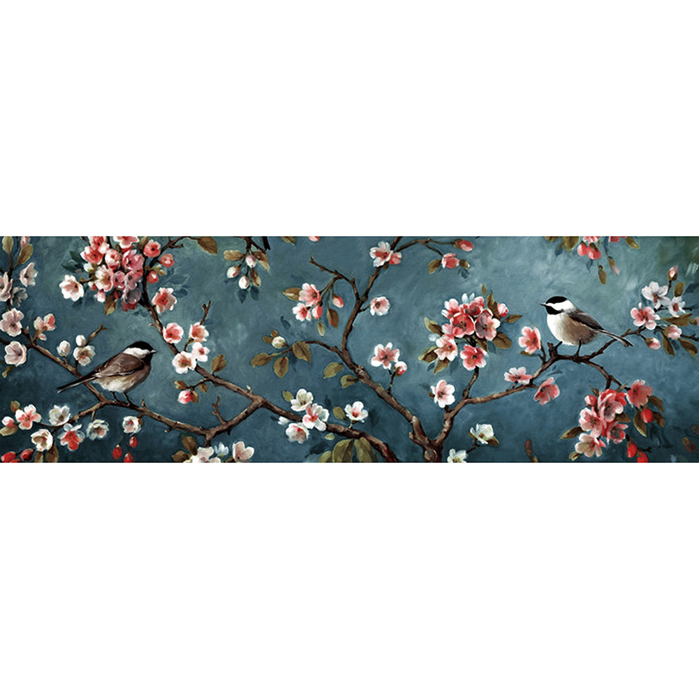 Branch Bird - Full Round Drill Diamond Painting 80*30CM