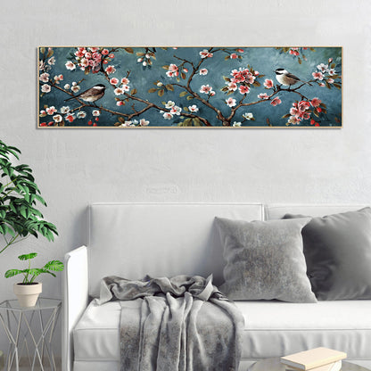 Branch Bird - Full Round Drill Diamond Painting 80*30CM