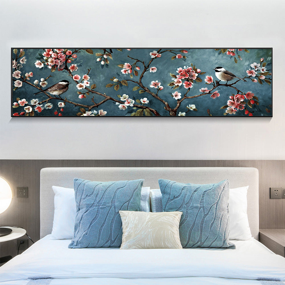 Branch Bird - Full Round Drill Diamond Painting 80*30CM