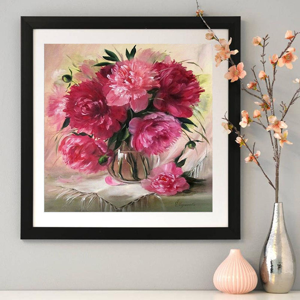 Warm Flowers - Full Round Drill Diamond Painting 30*30CM