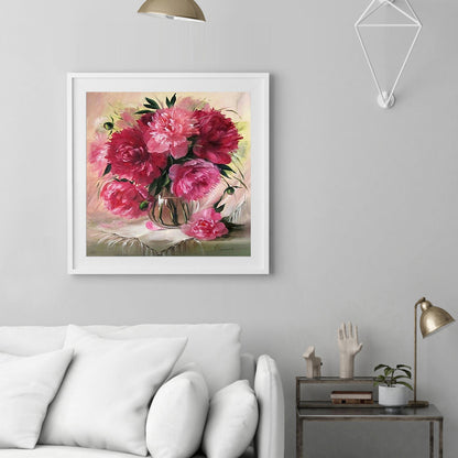Warm Flowers - Full Round Drill Diamond Painting 30*30CM