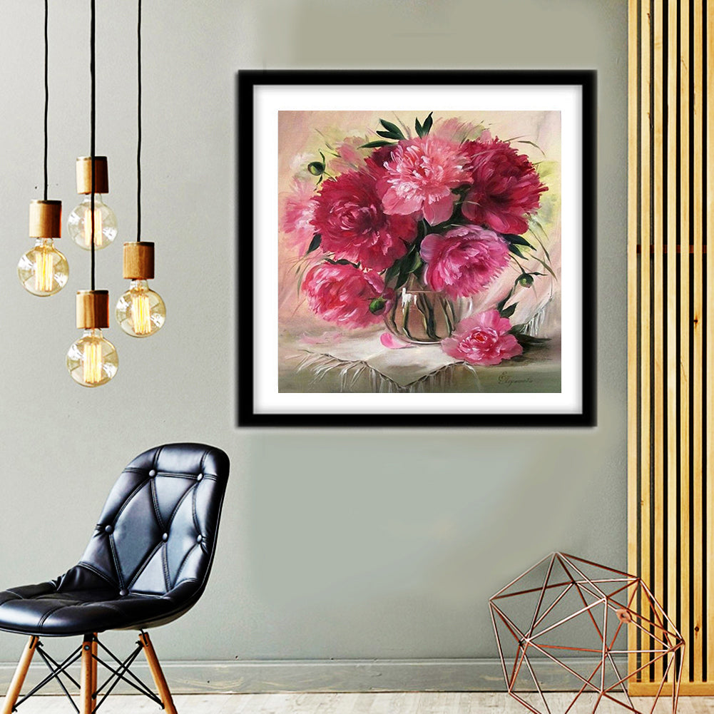Warm Flowers - Full Round Drill Diamond Painting 30*30CM