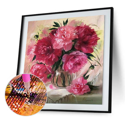 Warm Flowers - Full Round Drill Diamond Painting 30*30CM