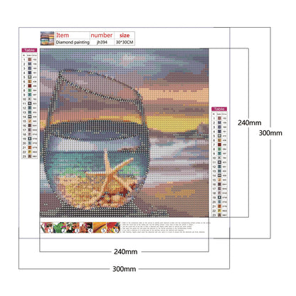 Cup - Full Round Drill Diamond Painting 30*30CM