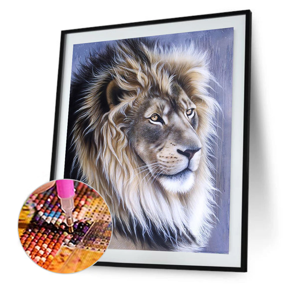 Lion - Full Round Drill Diamond Painting 30*40CM